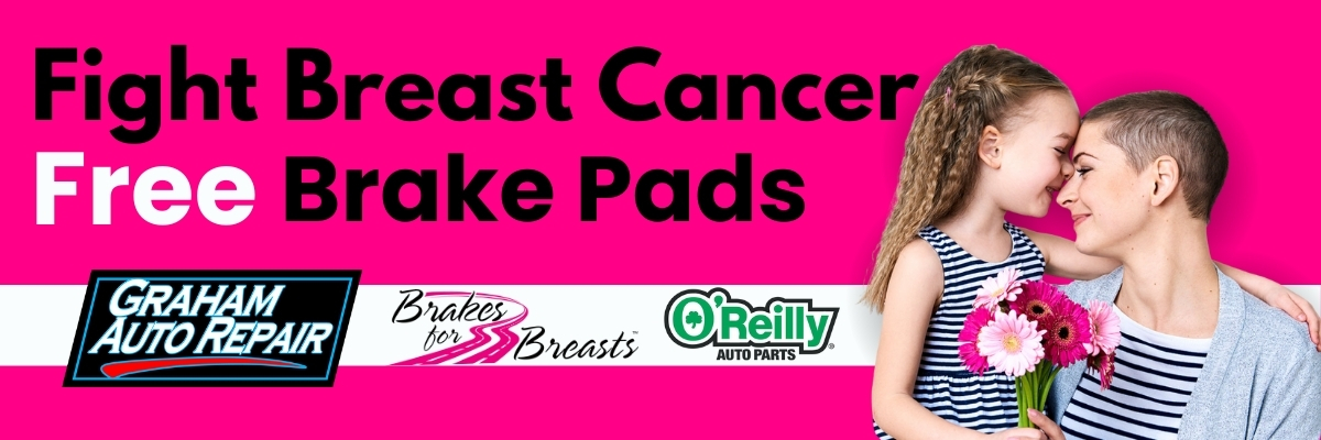 Brakes for Breasts Fundraiser at Graham Auto Reiar in Graham, WA and Yelm, WA