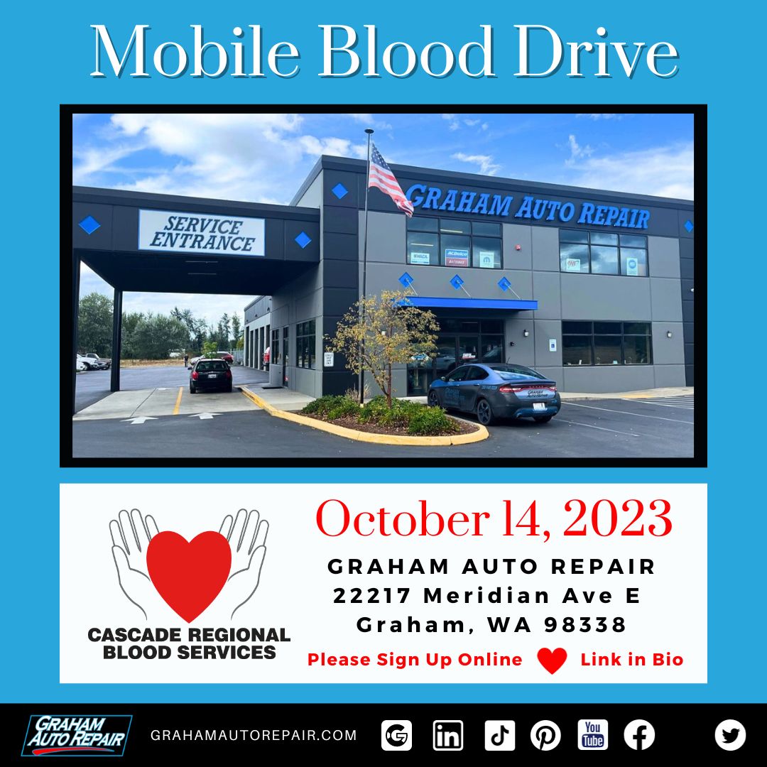 Mobile Blood Drive in October 2023 at Graham Auto Repair