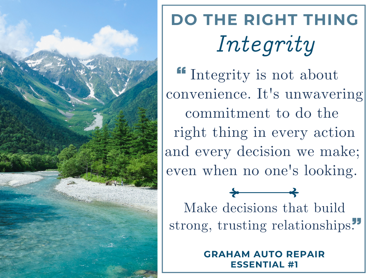 Do The Right Thing | Graham Auto Repair Essential #1