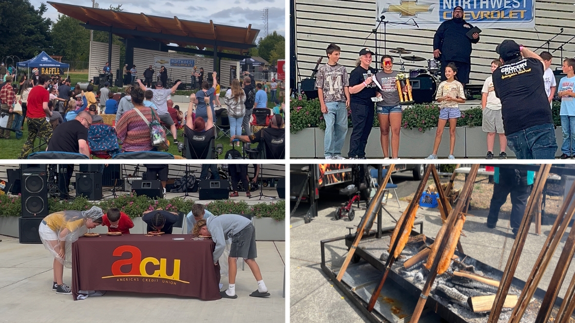 2025 Nisqually Valley BBQ Rally photos including stage activities, salmon bake, contests, and winners