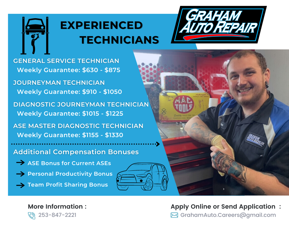 Now Hiring in 2022 - Graham Auto Repair