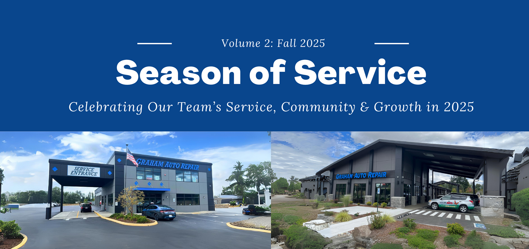 Graham Auto Repair Fall 2025 Newsletter - Driven by Purpose Volume 1