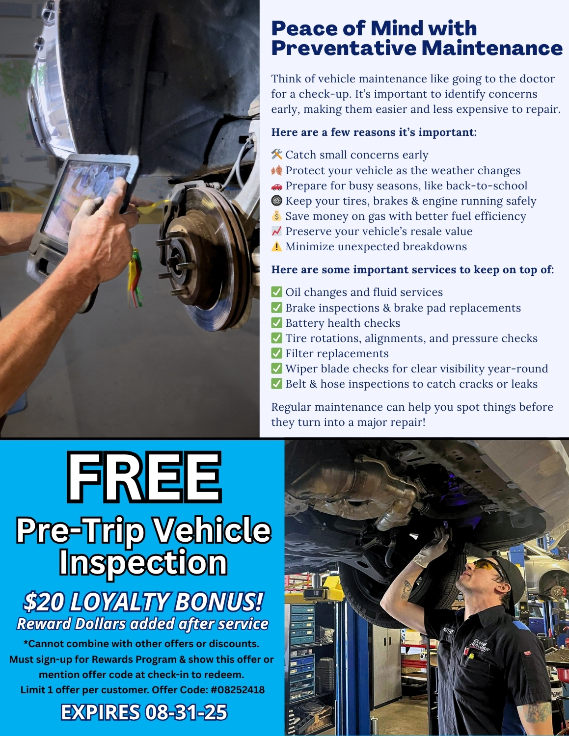 Graham Auto Repair Summer 2025 Newsletter: Preventative Maintenance