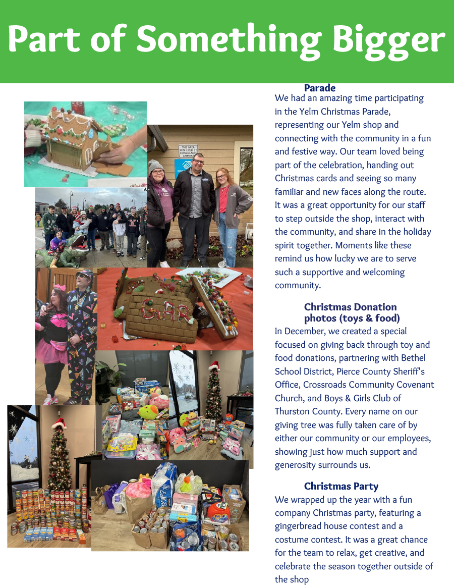 Graham Auto Repair Spring 2026 Newsletter: Part of Something Bigger