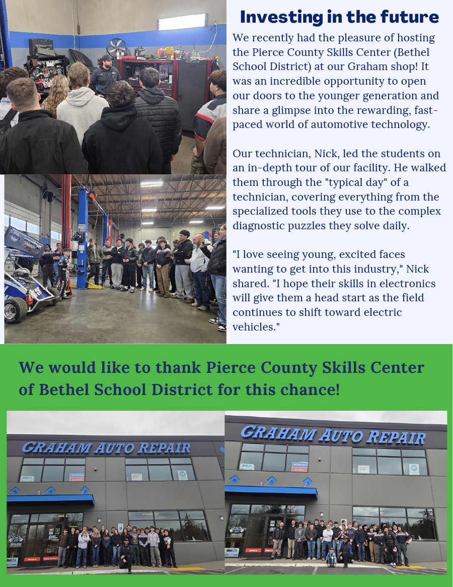 Graham Auto Repair Spring 2026 Newsletter: Investing in the Future