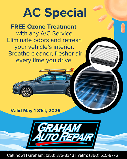 AC Special Free Ozone Treatment | Graham Auto Repair